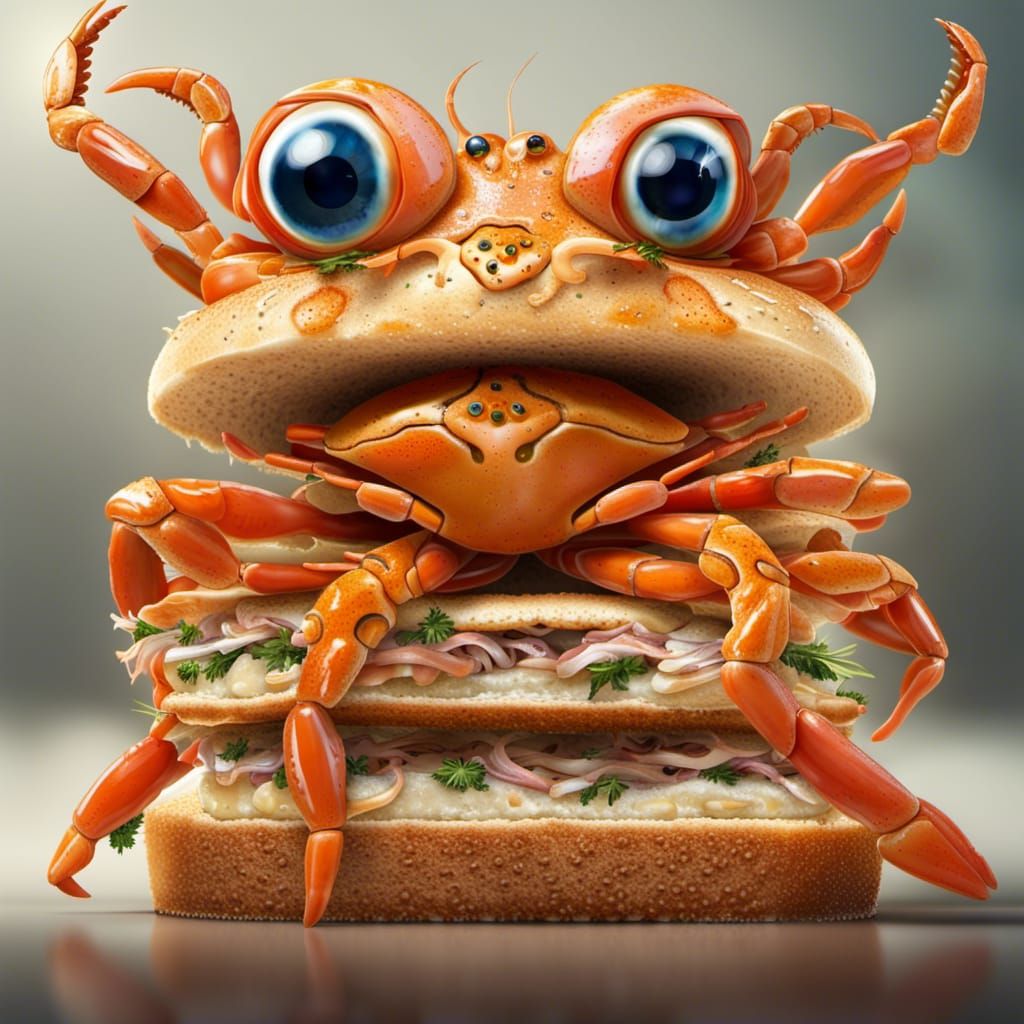 Crabby Sandwich   by @Caz Prophetess