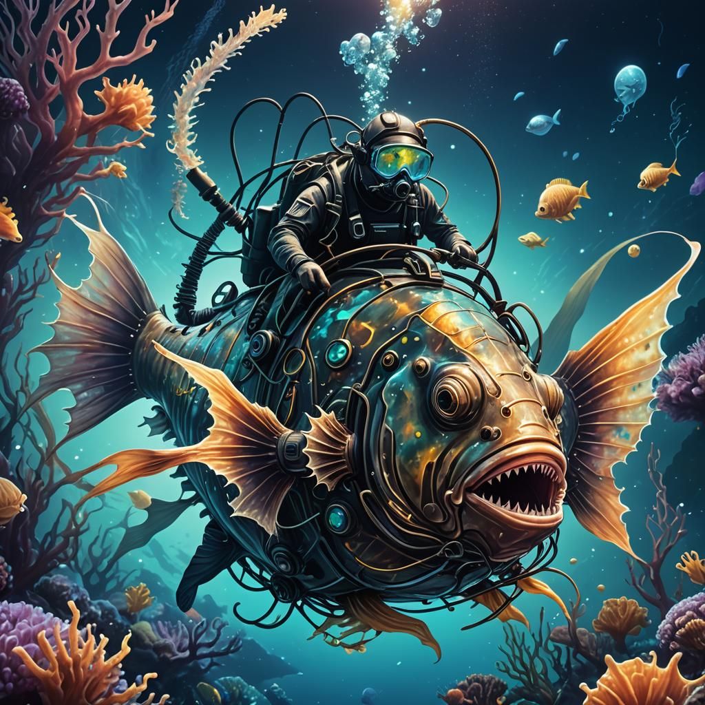 The Abyssal Jockey  by @Miriam Wolfdaughter