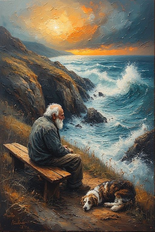 The Old Man and the Sea  by @LENA