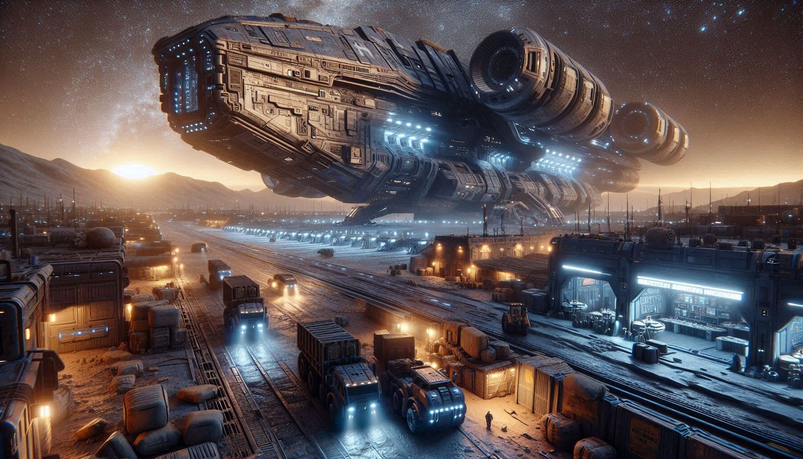 Life on the Outer Planets, Bars open 24/7, Heavy Equipment a...