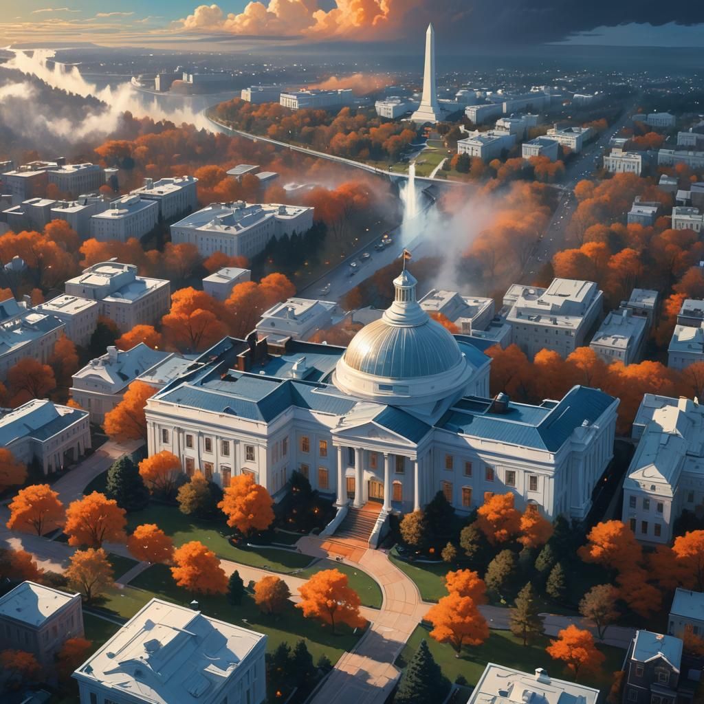 Portal Above the White House: Fantasy Concept Art
