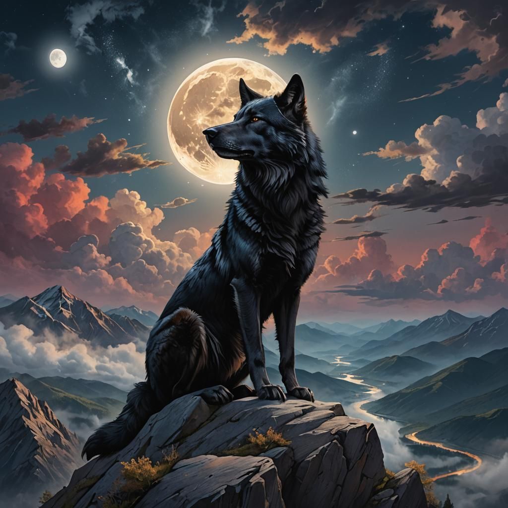 The King wolf - AI Generated Artwork - NightCafe Creator