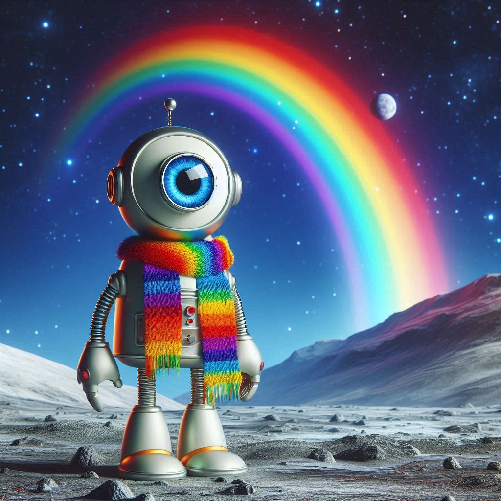 🤖👁🧣🧑‍🚀🌘🌈