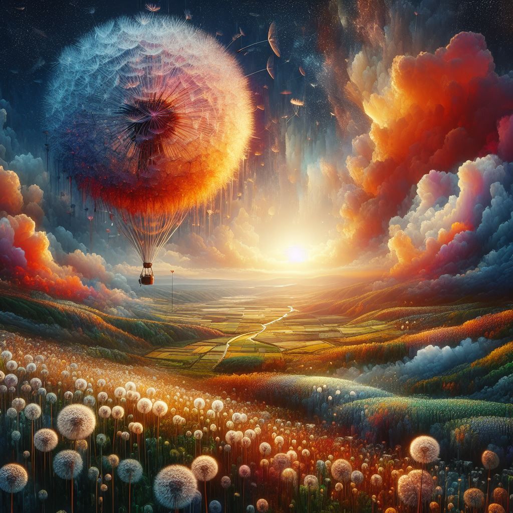 Dandelion Hot Air Balloon