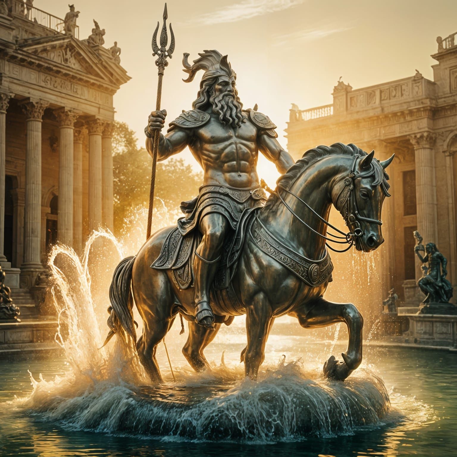 Fountain of poseidon   by @DomesticatedWarrior