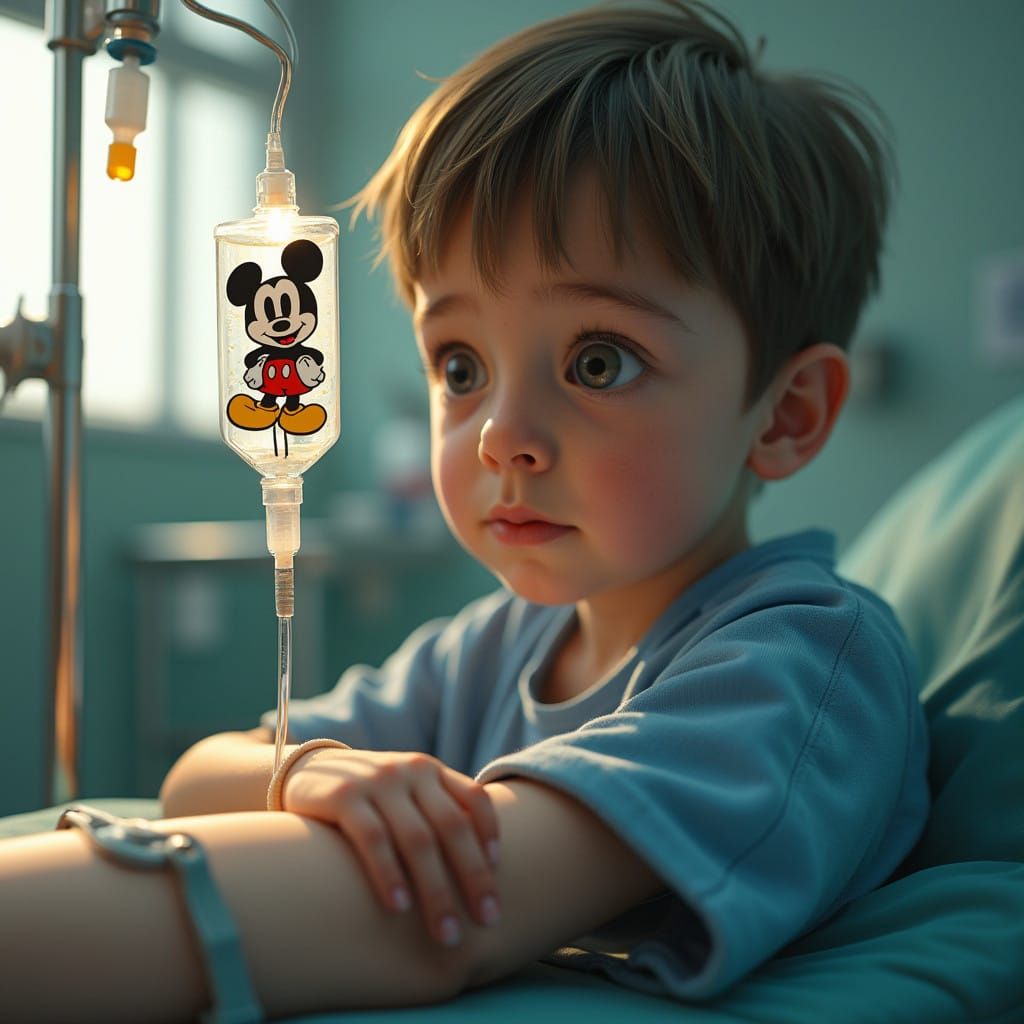 Whimsical Boy's Hospital Adventure in a Fantasy World