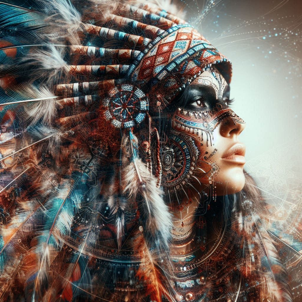 double exposure beautiful fantasy portrait landscape..