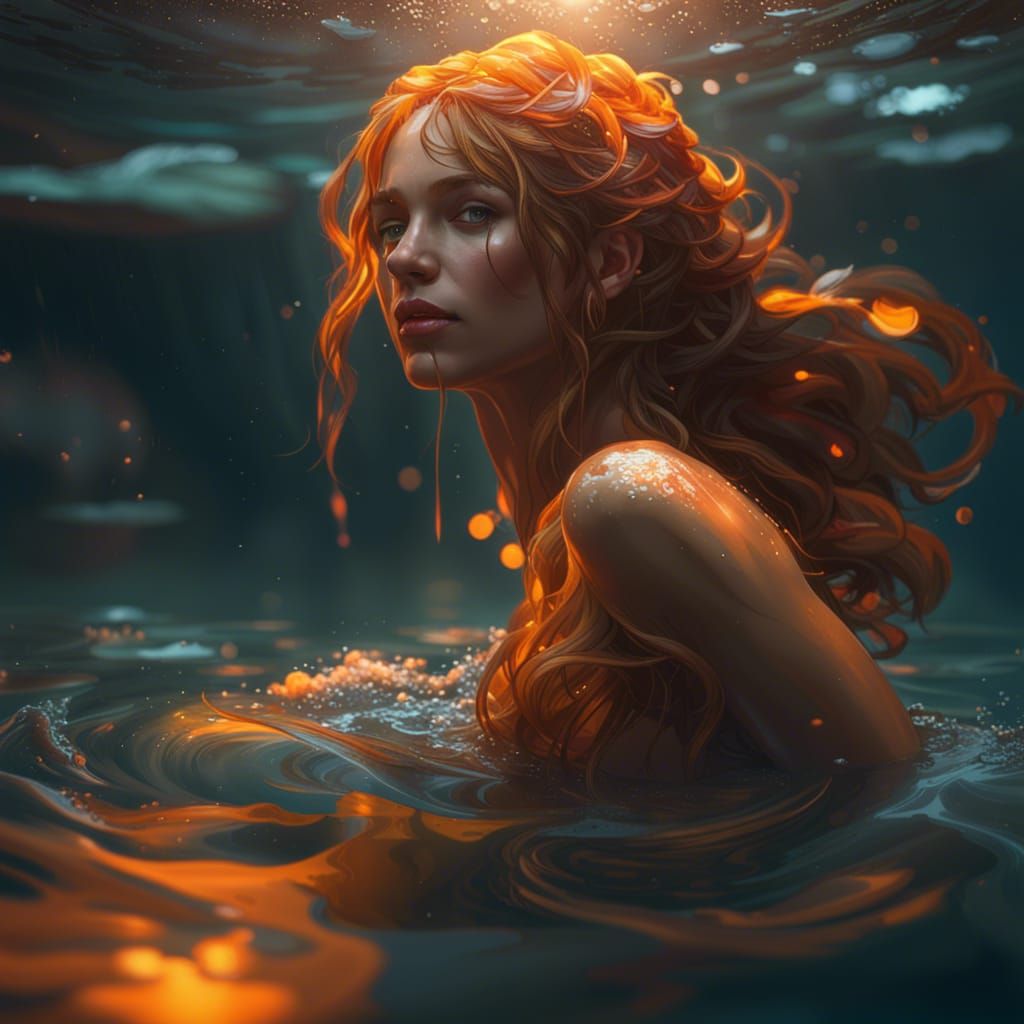 Water nymph - AI Generated Artwork - NightCafe Creator