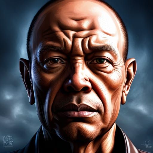 big head man, intricate details, HDR, beautifully shot, hype...