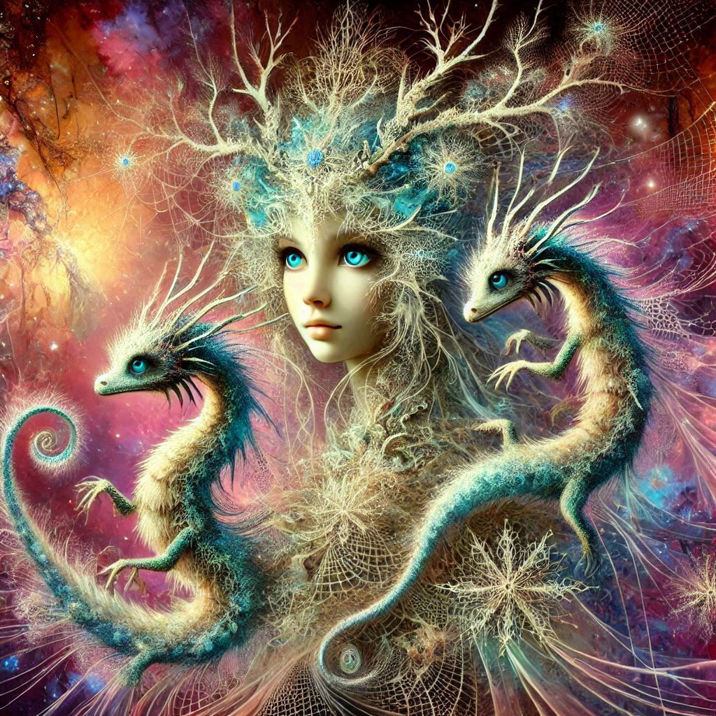 Meander With Two Salamanders....