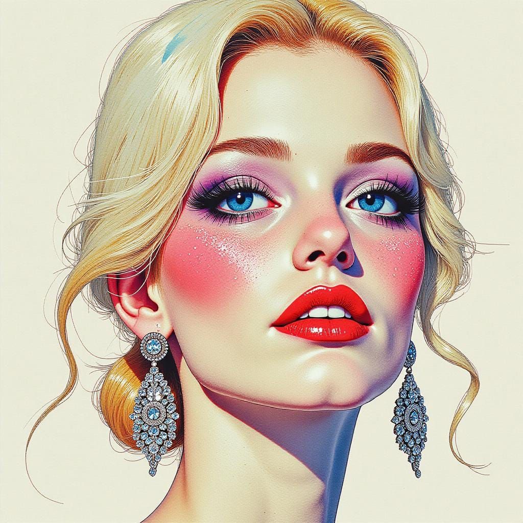 Radiant Blonde Glamour