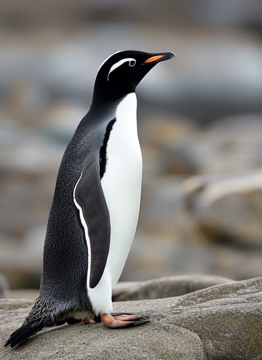 A penguin in the Arctic