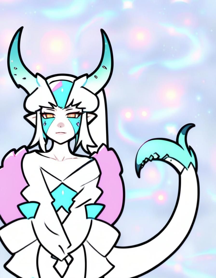 Light hot girl style monster girl character
