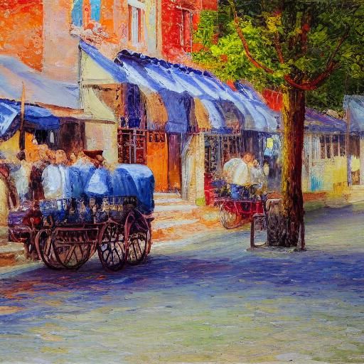 Warring States Coins in Neo-Impressionist Style