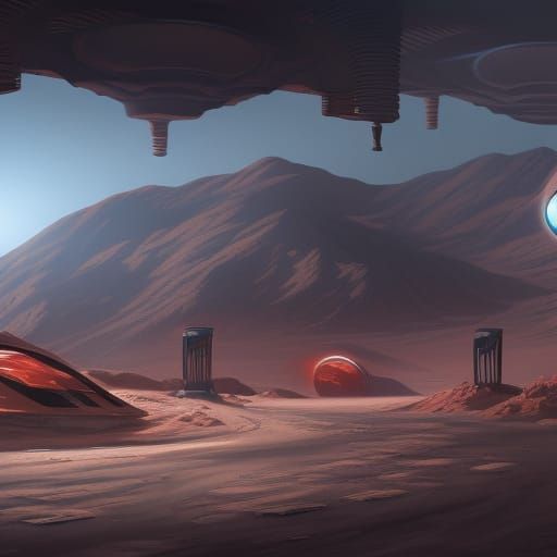 Gas station on mars