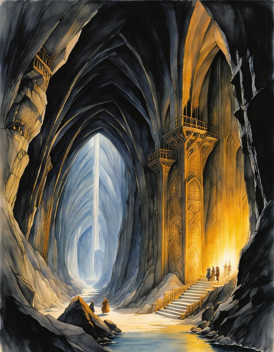 Inside the mines of moria  by @Filling The Empty