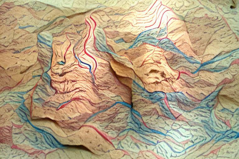 King's Canyon, topographical map.