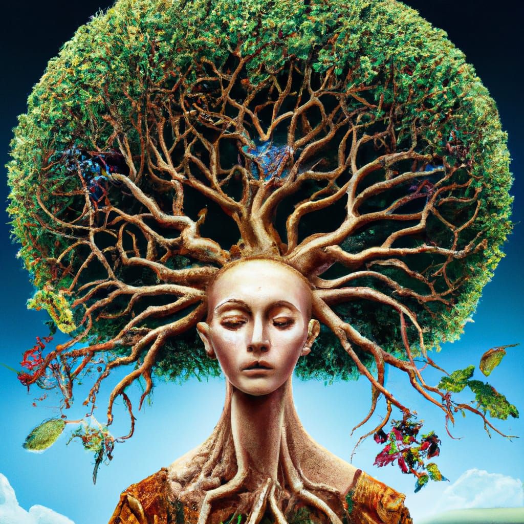 Tree of Life in Mind: Hyperrealistic Digital Art