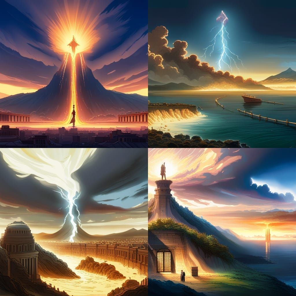 Zeus incinerates Alexander The Great with a lightning bolt S...