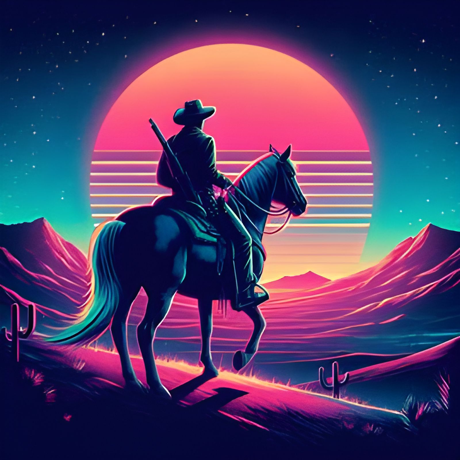 Off Into the Synthwave Sunset