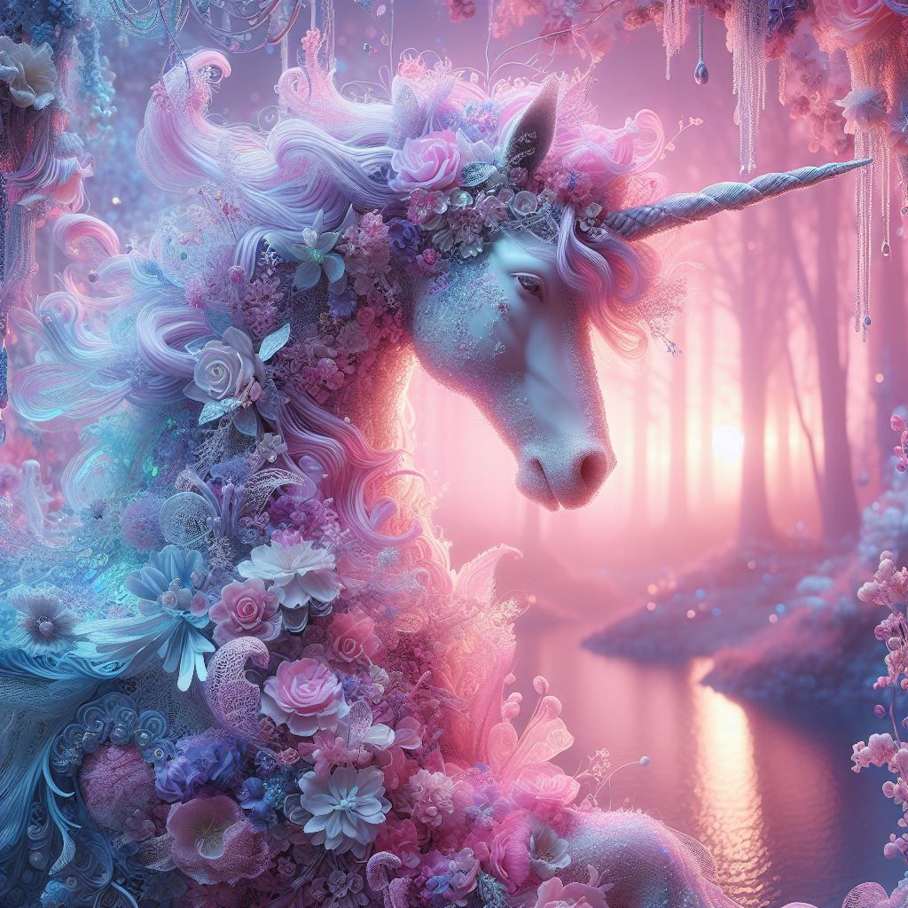 Flowers & Lace Unicorn