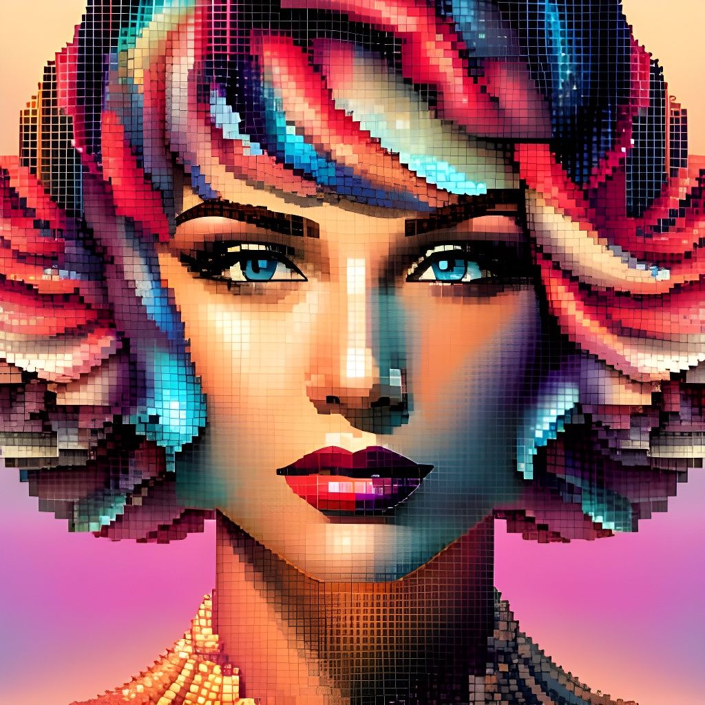 Pixelationdefying Beauty AI Generated Artwork NightCafe Creator