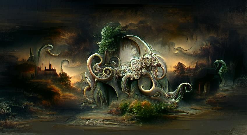 Cthulhu Eldritch Horror Final Form AI Generated Artwork NightCafe ...