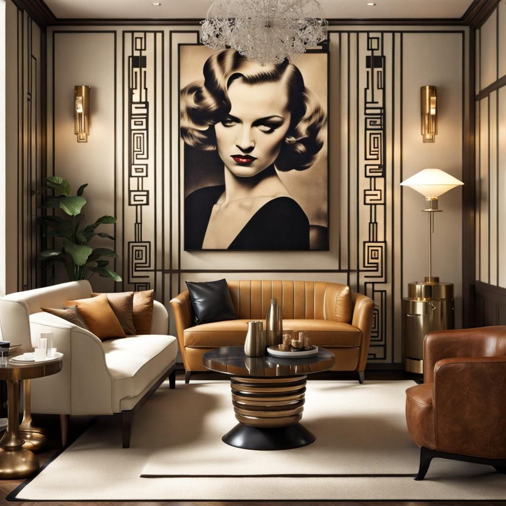 Living Class Art Deco - AI Generated Artwork - NightCafe Creator