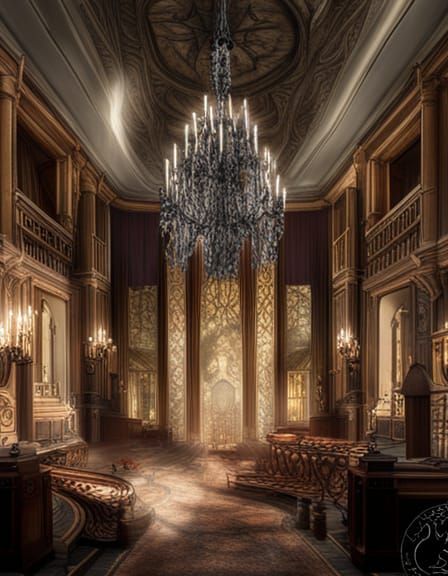 Gothic Great Room - AI Generated Artwork - NightCafe Creator