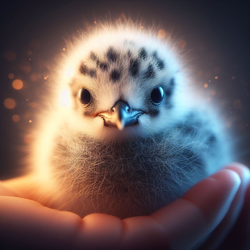 Cute Baby Seagull