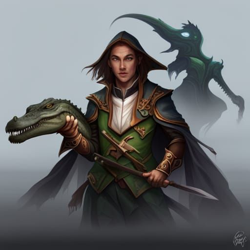 Alligator Wizard, Lizard Wizard, Crocodile of the Arcane, di...