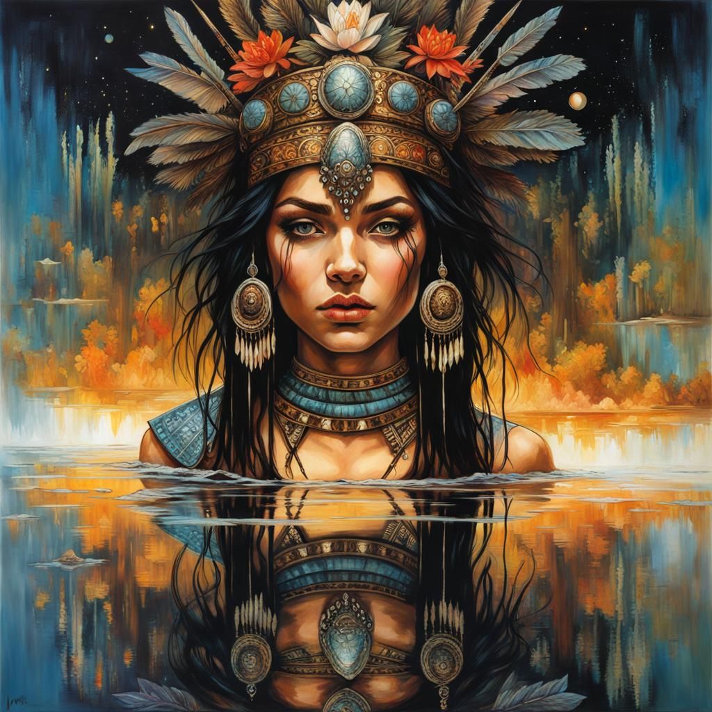 Beautiful Aztec Warrior @Aman_Anand