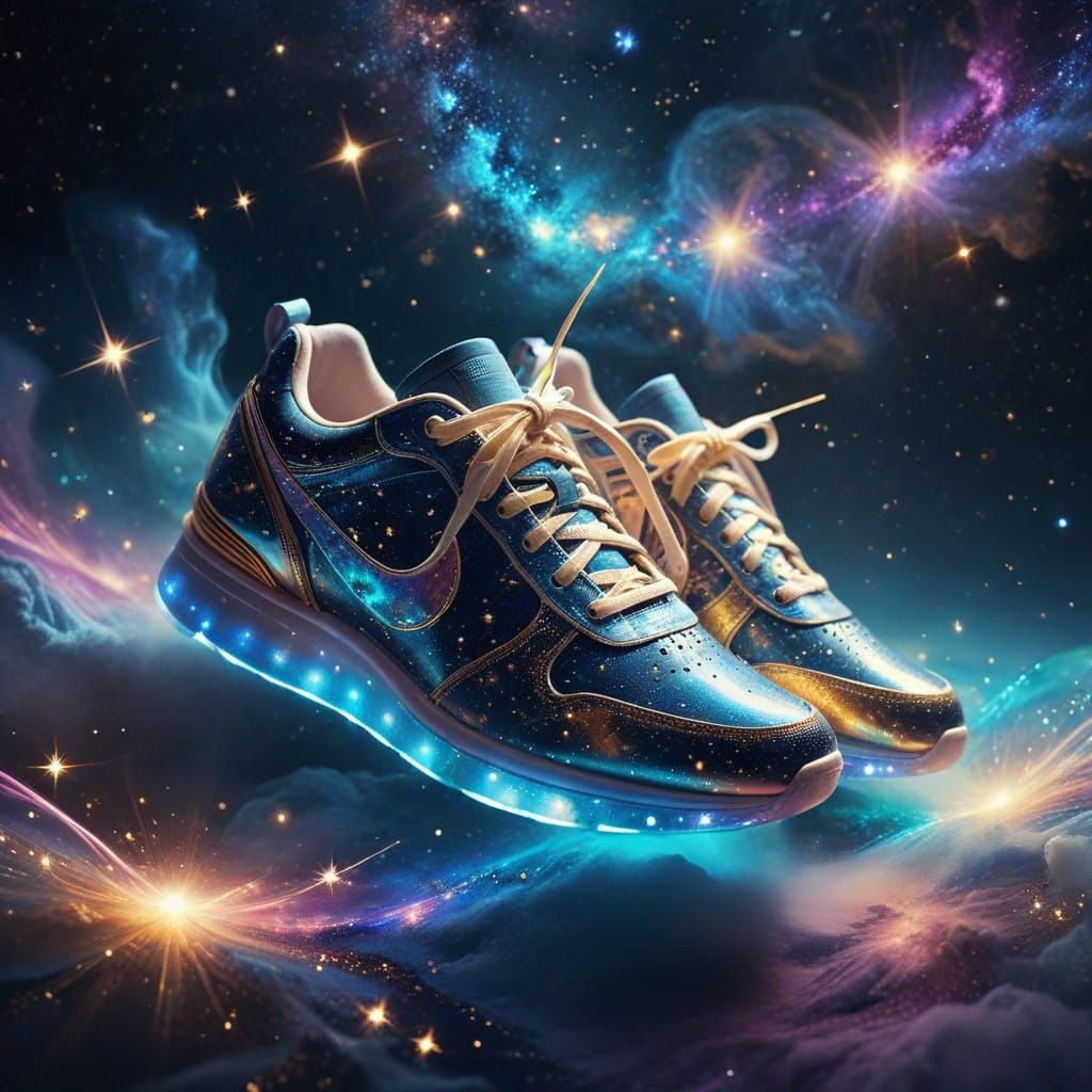 A celestial shoes with stars   by @Snigdha 