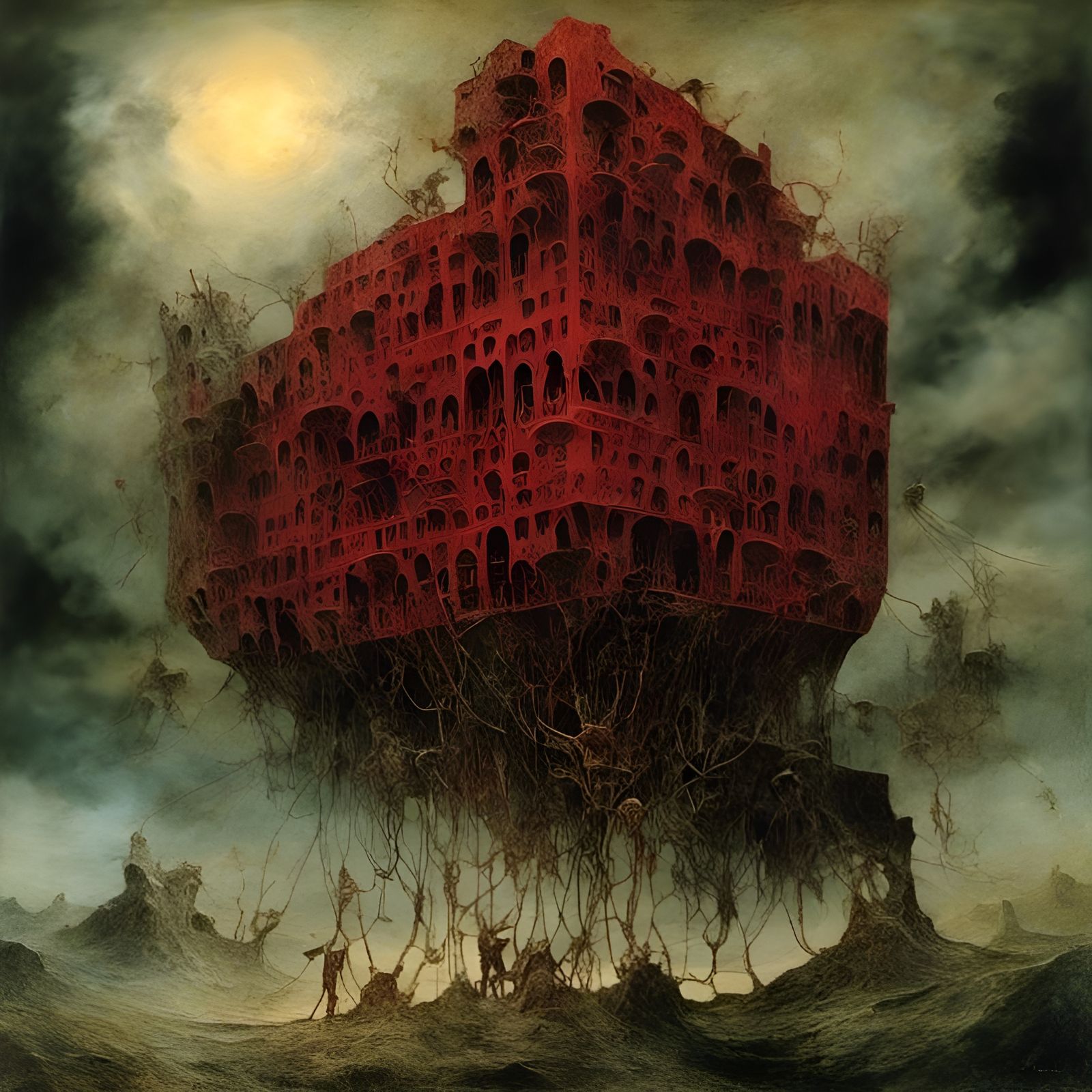 Glitch Art: Encaustic Fractals in Sinister Sky