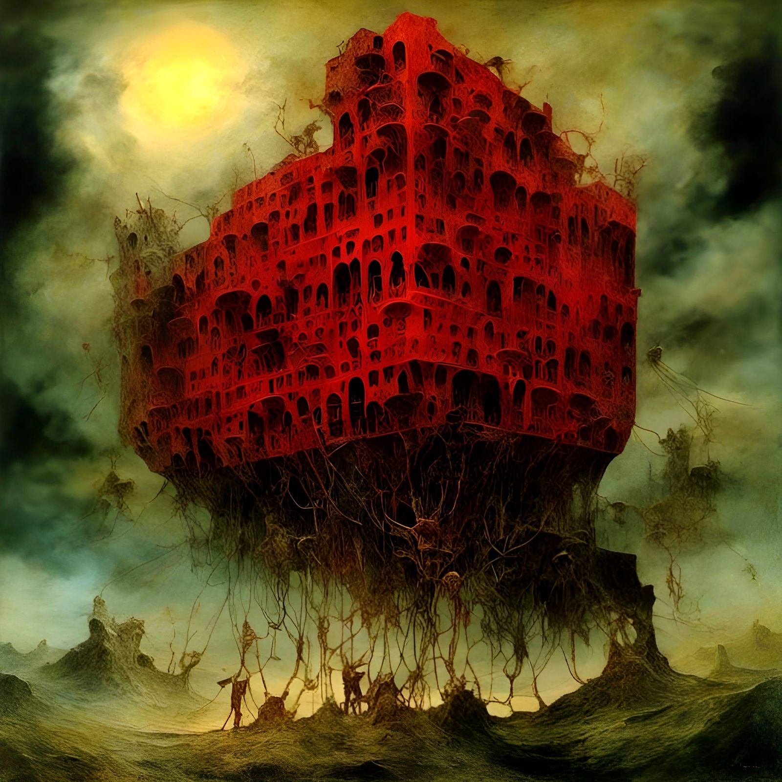 Glitch Art: Encaustic Fractals in Sinister Sky