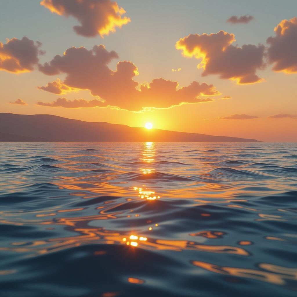 Galilee Sunset in Dreamy Ethereal Style