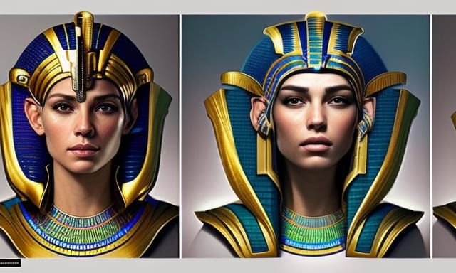 what majestic regal Ancient Futuristic Egyptian A.I. & super model ...