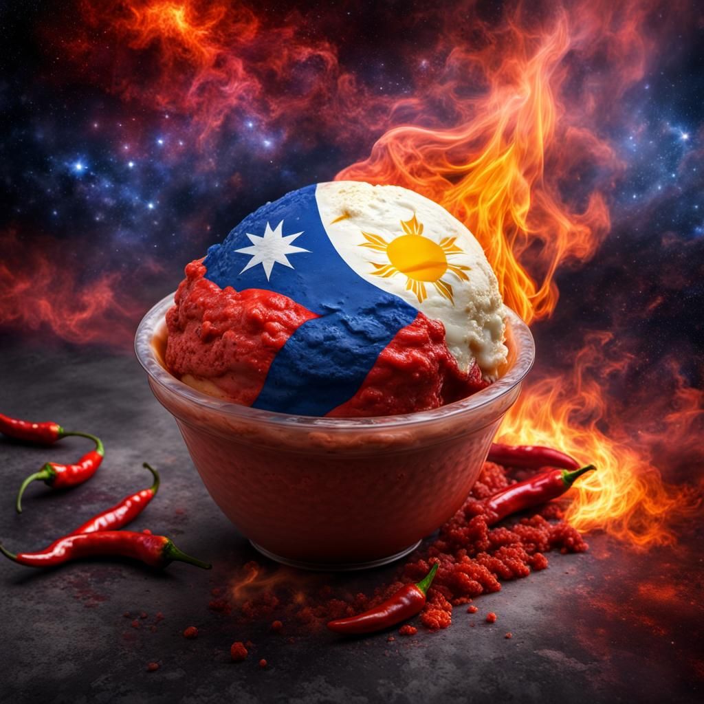 Chili Ice Cream (PH) AI Generated Artwork NightCafe Creator