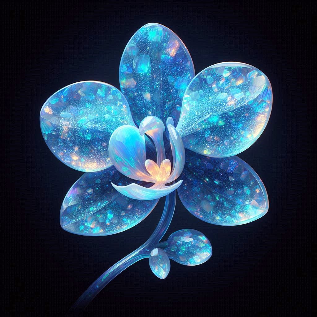 Blue Fire Opal Orchid