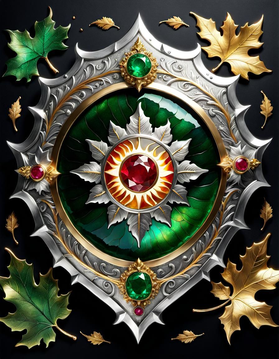 Elven shield  by @Manu