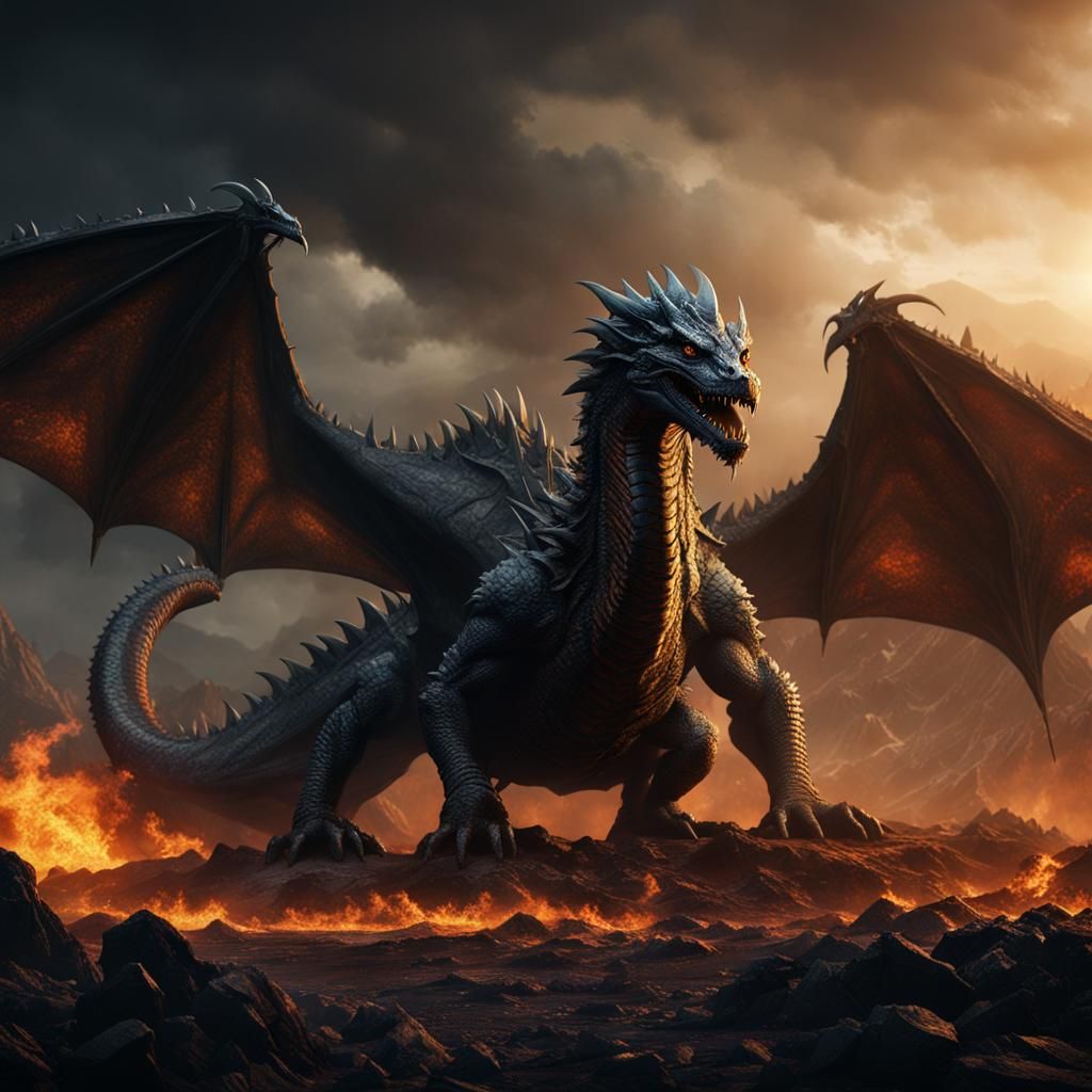 Ancalagon the Black, Morgoth's dragon.