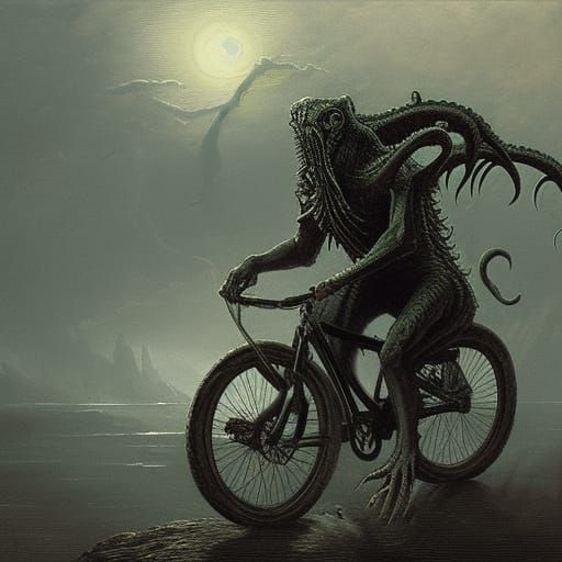 Lovecraftian bikers 8