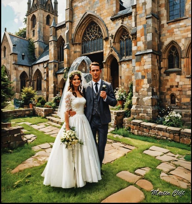 Early 1970s Quiet Wedding