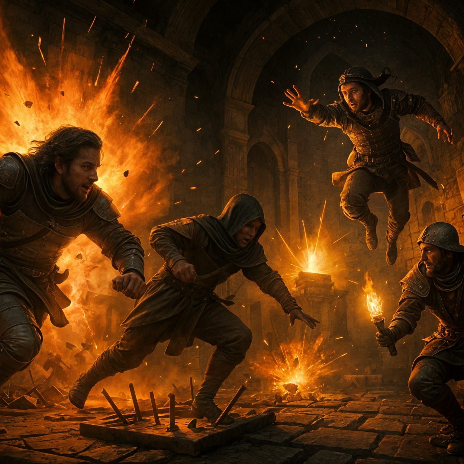 DON'T STEP ON THE PRESSURE PLATE, GREG! GAH!!  by @Sanria