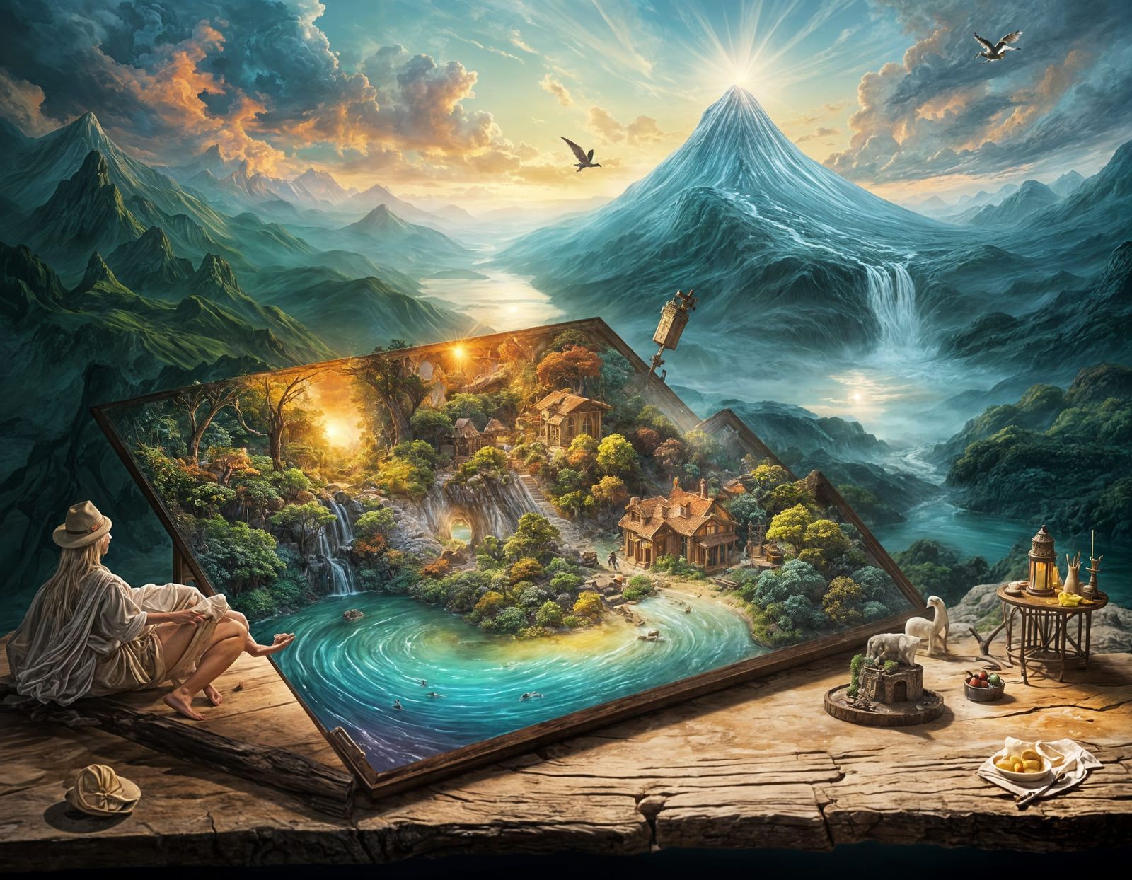 The Alchemist's Canvas: Where Landscapes Breathe (5 likes)  by @AYYS