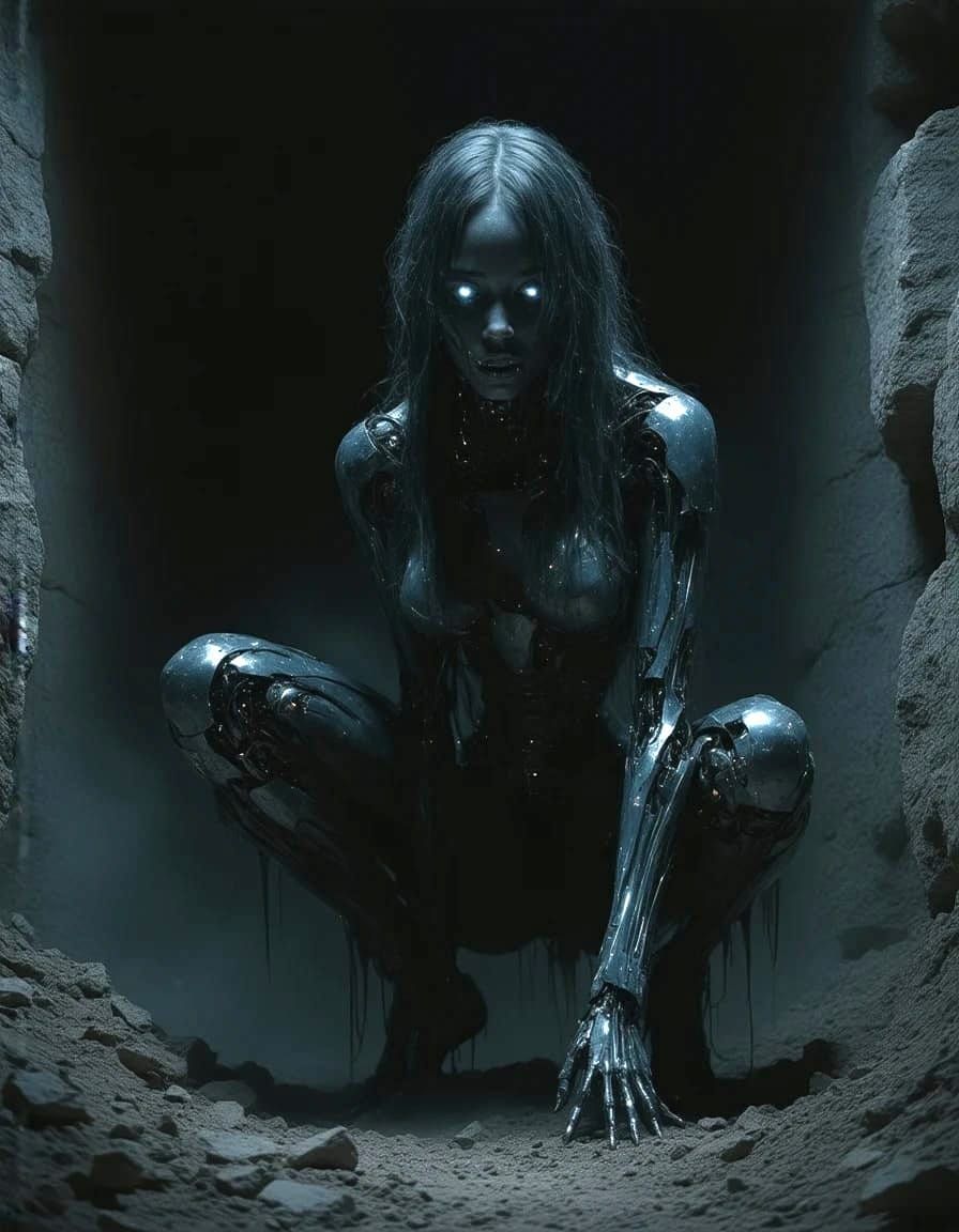 She's, um...she's waiting in the hall...