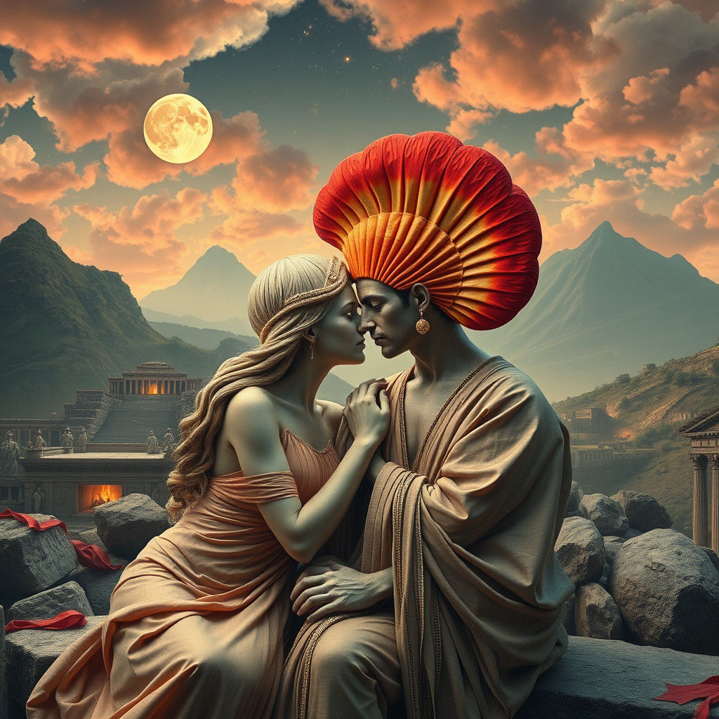 The tragic lovers of Pompeii