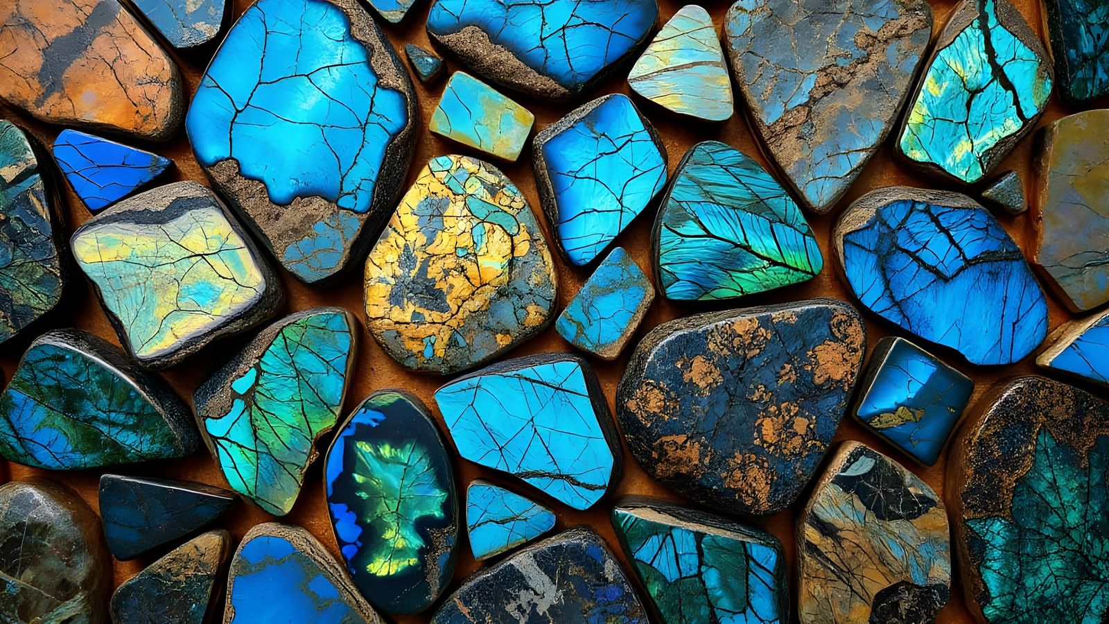 Labradorite rock mosaic (1 like)  by @Jake Blues