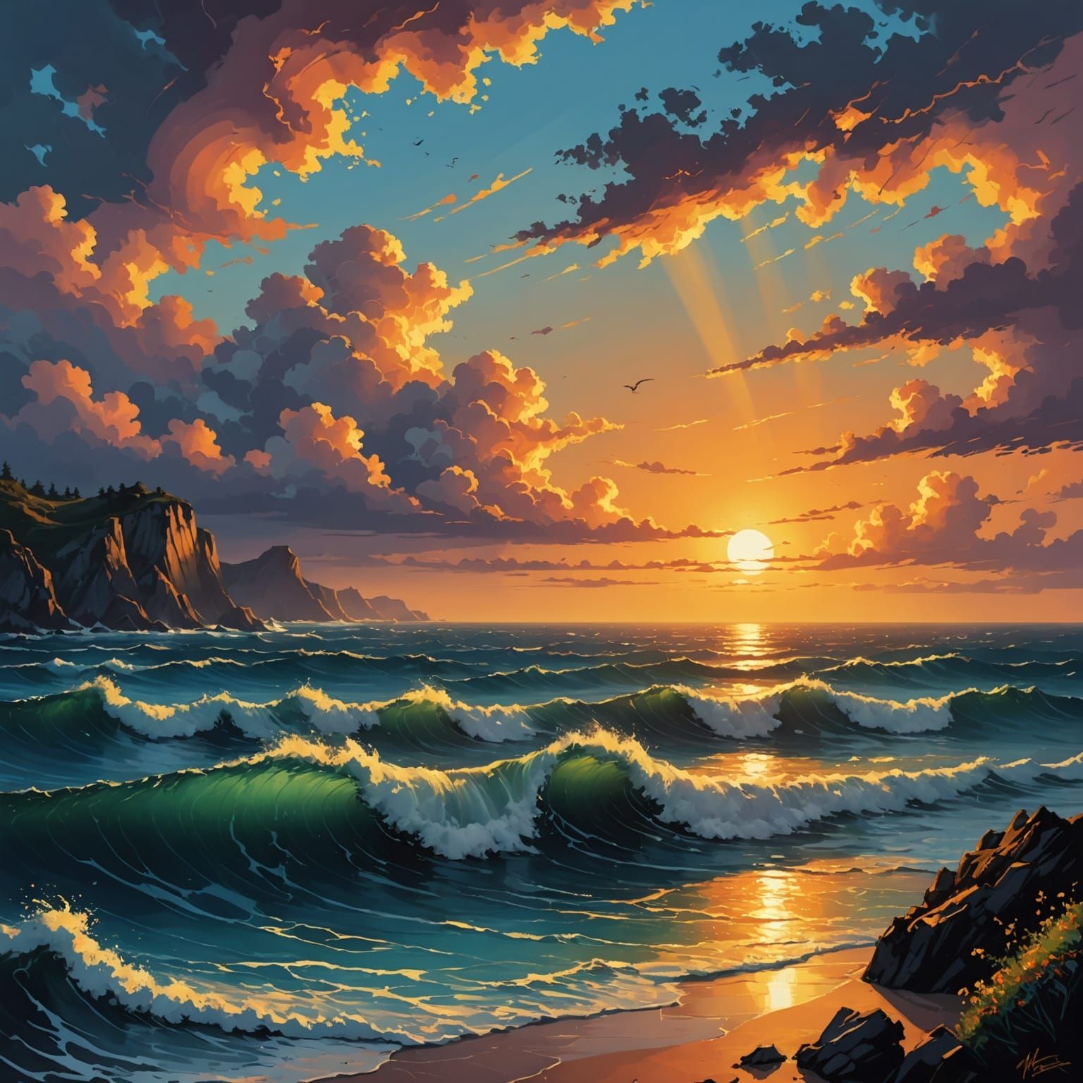 Sunset.  by @Mr Mrs Meadows