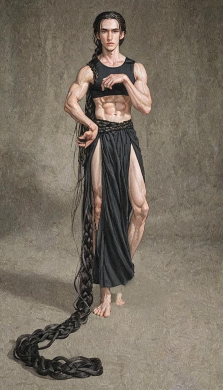 very pale skin, light skin, white European man, beautiful fa...
